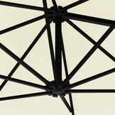 VidaXL Wandparasol met LED's - 300 cm Zandkleurig - 61% Korting!