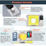 Hanchen Puntlasapparaat voor accu lasapparaat professionele batterijen puntlasapparaat Spot Welder lassen & solderen 2 in1 voor 18650 16430 22650 32650 batterij 220 V
