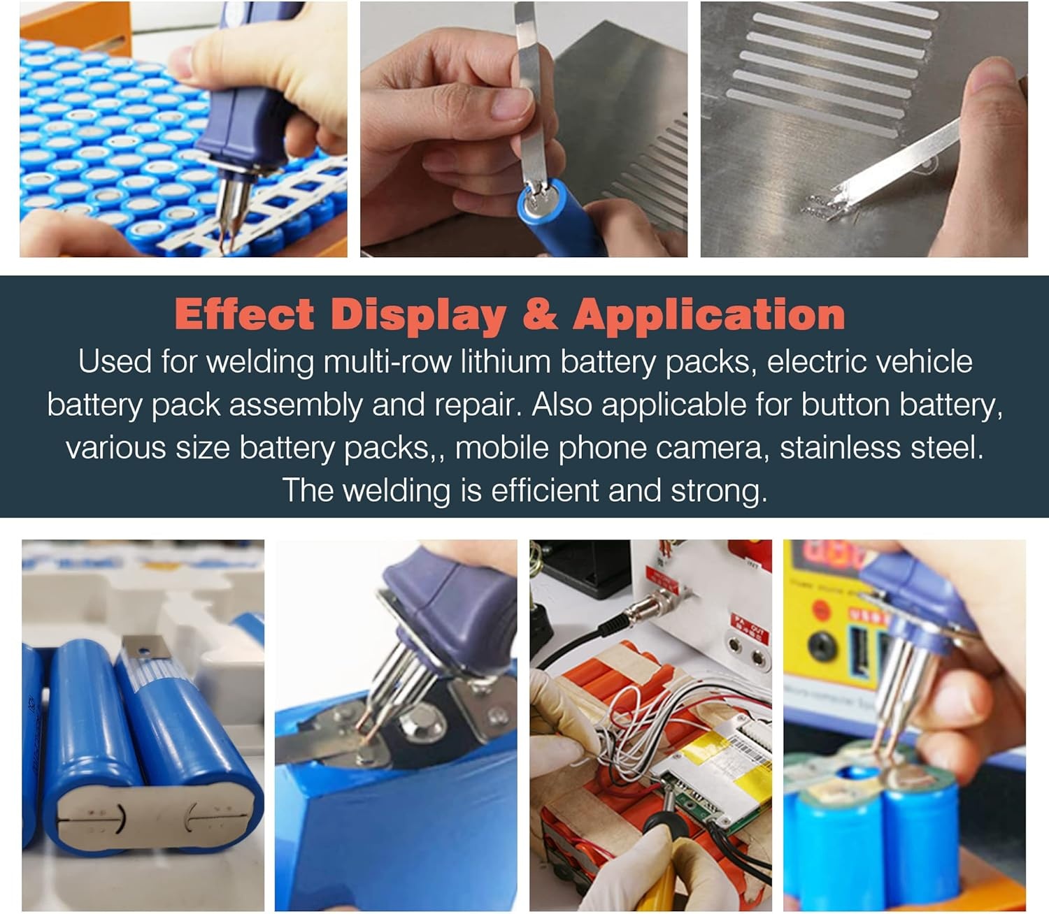 Hanchen Puntlasapparaat voor accu lasapparaat professionele batterijen puntlasapparaat Spot Welder lassen & solderen 2 in1 voor 18650 16430 22650 32650 batterij 220 V