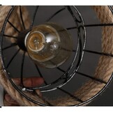 ALETO Industriële Vintage Hanglamp Zwart Bamboe - 3-lichts - 100 cm