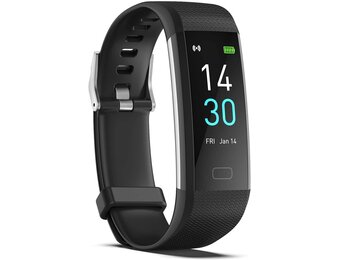 Fitnesstracker met Hartslagmeter, Bloeddruk, Fitnesshorloge Waterdicht IP68, 16 Sportmodi, Stappenteller, Calorieënteller, Activiteitstracker Dames Heren Kinderen, Smartwatch iOS en Android