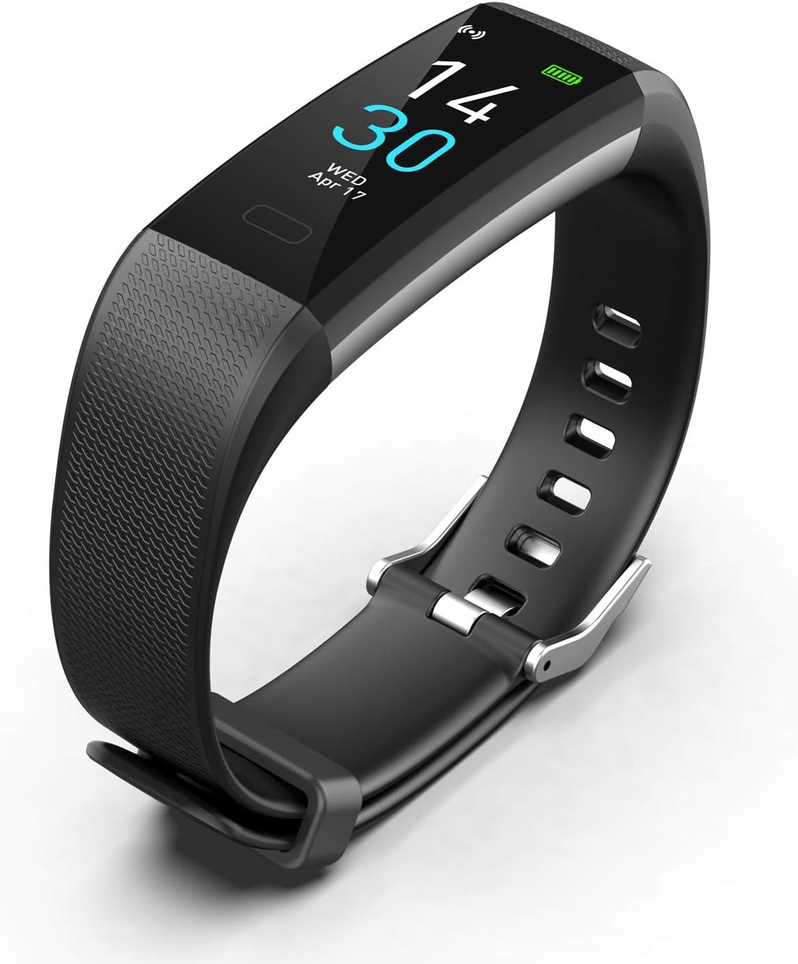 Fitnesstracker met Hartslagmeter, Bloeddruk, Fitnesshorloge Waterdicht IP68, 16 Sportmodi, Stappenteller, Calorieënteller, Activiteitstracker Dames Heren Kinderen, Smartwatch iOS en Android