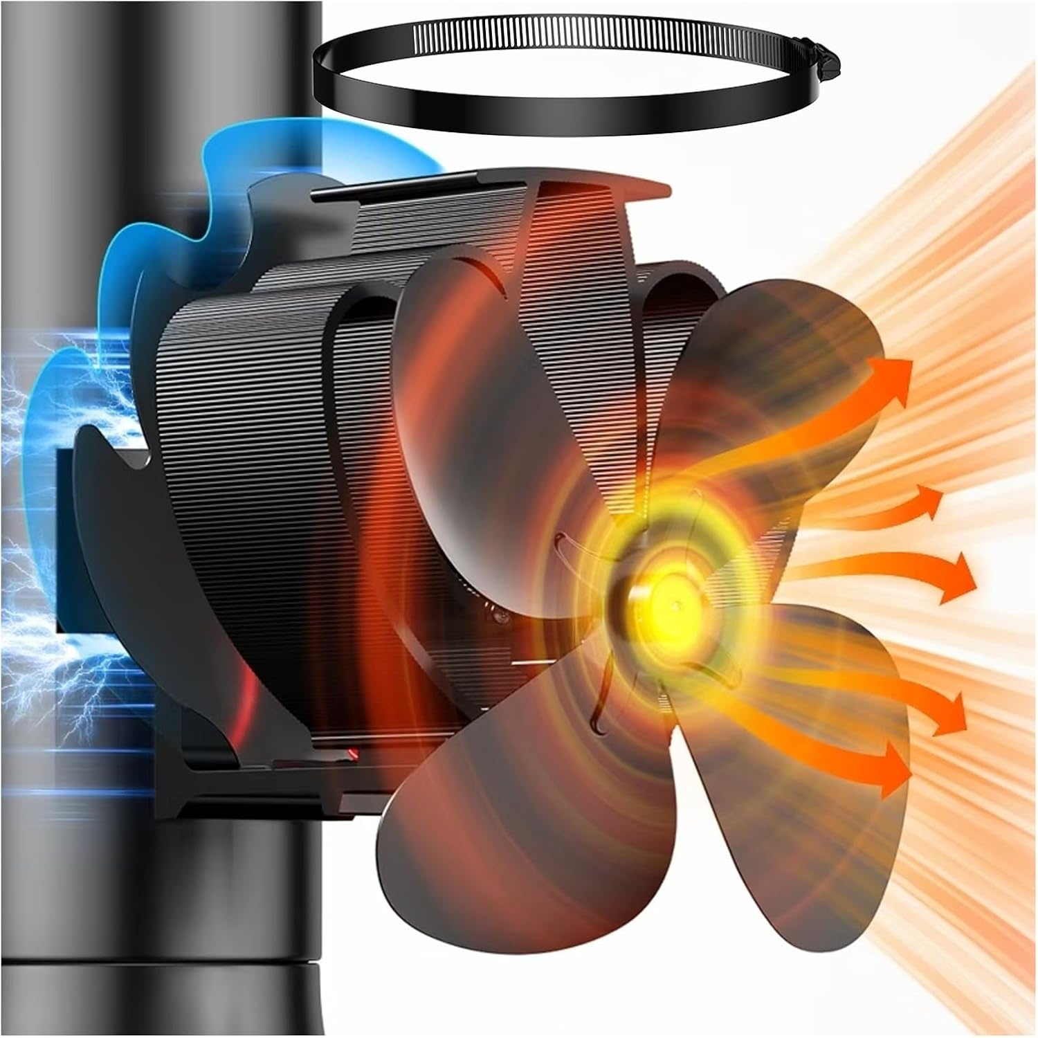 Magnetische Kachelventilator: 76% Korting, Stil & Stroomloos