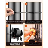 Magnetische Kachelventilator: 76% Korting, Stil & Stroomloos