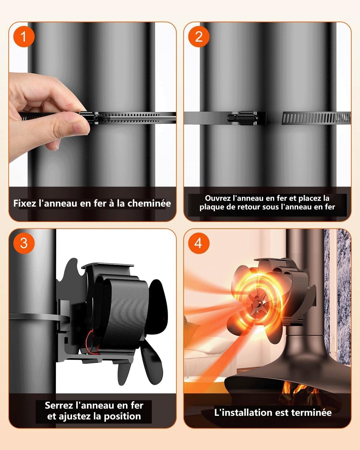 Magnetische Kachelventilator: 76% Korting, Stil & Stroomloos
