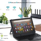 AWOW 2-in-1 Tablet Android 11, 10.1 Inch, Octa-Core CPU, 64GB ROM(TF 512GB), 1920 x 1200 IPS Display, 5+13MP Camera, Face Detection, 2.4G + 5G WiFi/Type-C/Bluetooth