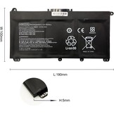 BLESYS HW03XL batterij voor HP Pavilion 15-EG 15-EG 15-EH 17-CN 17-CP 15-eg0xxx 255 G8 G9 Series HWO3XL L97300-005 L96887-1D1 L96887-421 L968887-421 L968888 7-AC1 Laptop 11.34V/41.04Wh