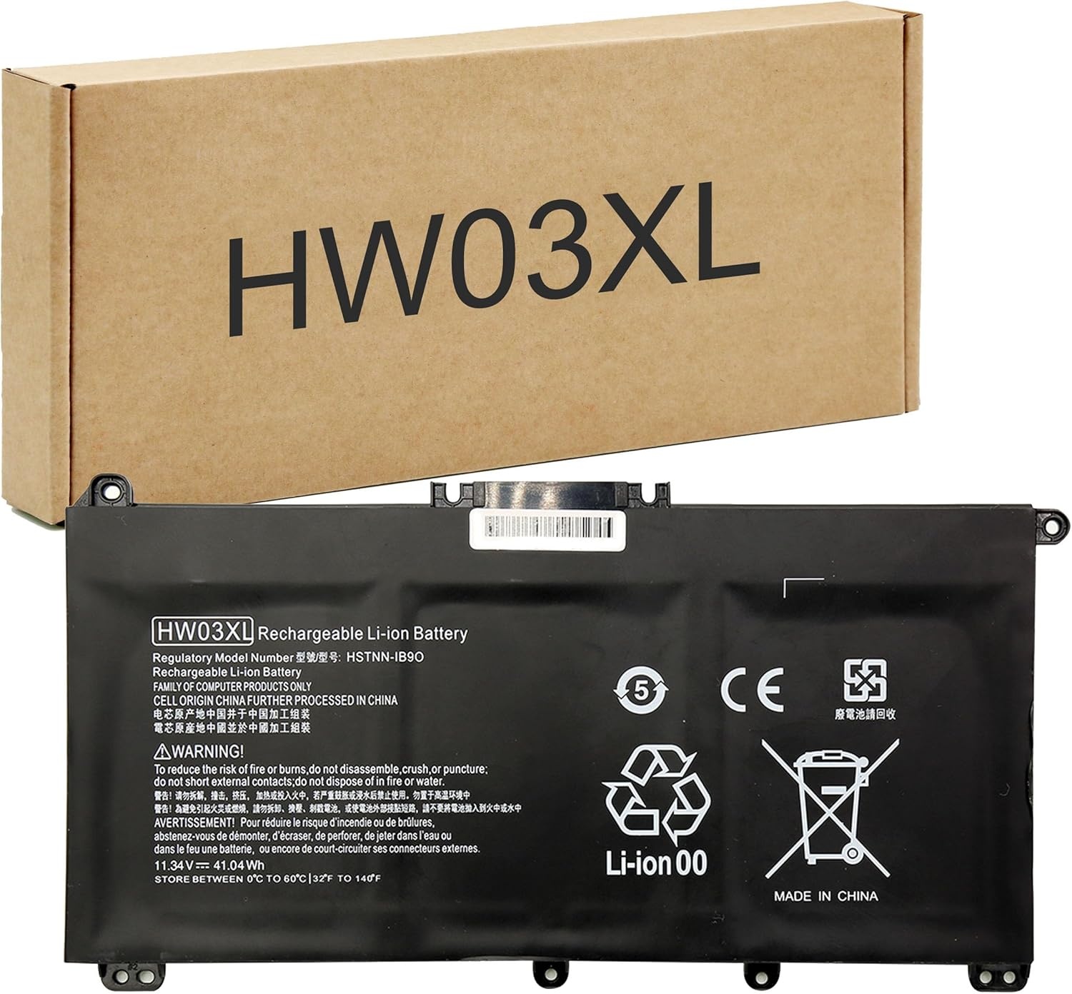 BLESYS HW03XL batterij voor HP Pavilion 15-EG 15-EG 15-EH 17-CN 17-CP 15-eg0xxx 255 G8 G9 Series HWO3XL L97300-005 L96887-1D1 L96887-421 L968887-421 L968888 7-AC1 Laptop 11.34V/41.04Wh