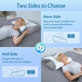 33% Korting: Ergonomisch Nekkussen van Traagschuim - Grijs 60x40x12/14cm