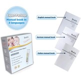 Bimirth Stille tondeuse voor kinderen, stille tondeuse voor kinderen, draadloze haarsnijmachine, USB-oplaadbaar, waterdicht, 3 geleidingskammen (met opbergtas)