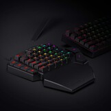 Redragon K585 DITI Mechanisch gamingtoetsenbord RGB met één hand, professioneel gamingtoetsenbord type C met 7 geïntegreerde macrotoetsen, afneembare polssteun, 42 toetsen, Amerikaanse lay-out