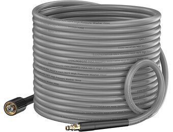 10M Hogedrukreiniger Vervangende Slang voor Karcher K2 K3 K4 K5 K6 K7, Klik Bajonet naar M22 14mm 3600PSI Super Flexibele Hogedrukslang voor Kärcher Alleen Schroefdraad Uitlaat