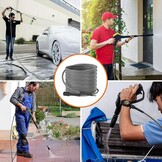 10M Hogedrukreiniger Vervangende Slang voor Karcher K2 K3 K4 K5 K6 K7, Klik Bajonet naar M22 14mm 3600PSI Super Flexibele Hogedrukslang voor Kärcher Alleen Schroefdraad Uitlaat