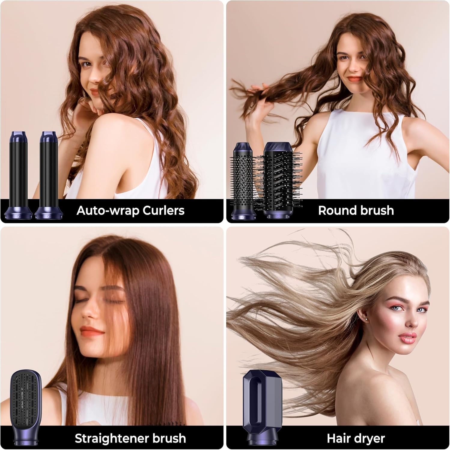 Retourtje: Heteluchtborstel Airstyler Set 6-in-1 - 34% Korting