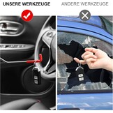 Menborn Professioneel autogereedschapsset 16-delig met lange greep, luchtkeilpump, spoorloze keil, handschoenen, onmisbaar autogereedschap voor noodgevallen
