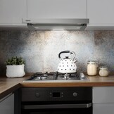 Ciarra CBCS6906D A++ Platte Afzuigkap Afzuigkap 60 cm Convectie 370 m³/h met CBCF002X2 Actieve Koolfilter Geïntegreerde Inbouw Platte Afzuigkap 2 Treden LED-verlichting Zilver - Maat 60 cm