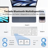 Spaans QWERTY Toetsenbord - Draadloos Bluetooth - 84% Korting