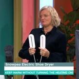 Snowpea Elektrische schoenendroger, skischoenen droger, schoen- en laarswarmer om zweterige schoenen te drogen en slechte geur te elimineren, 3/6/9 uur getimede auto zelf uit (standaard UK Plug)