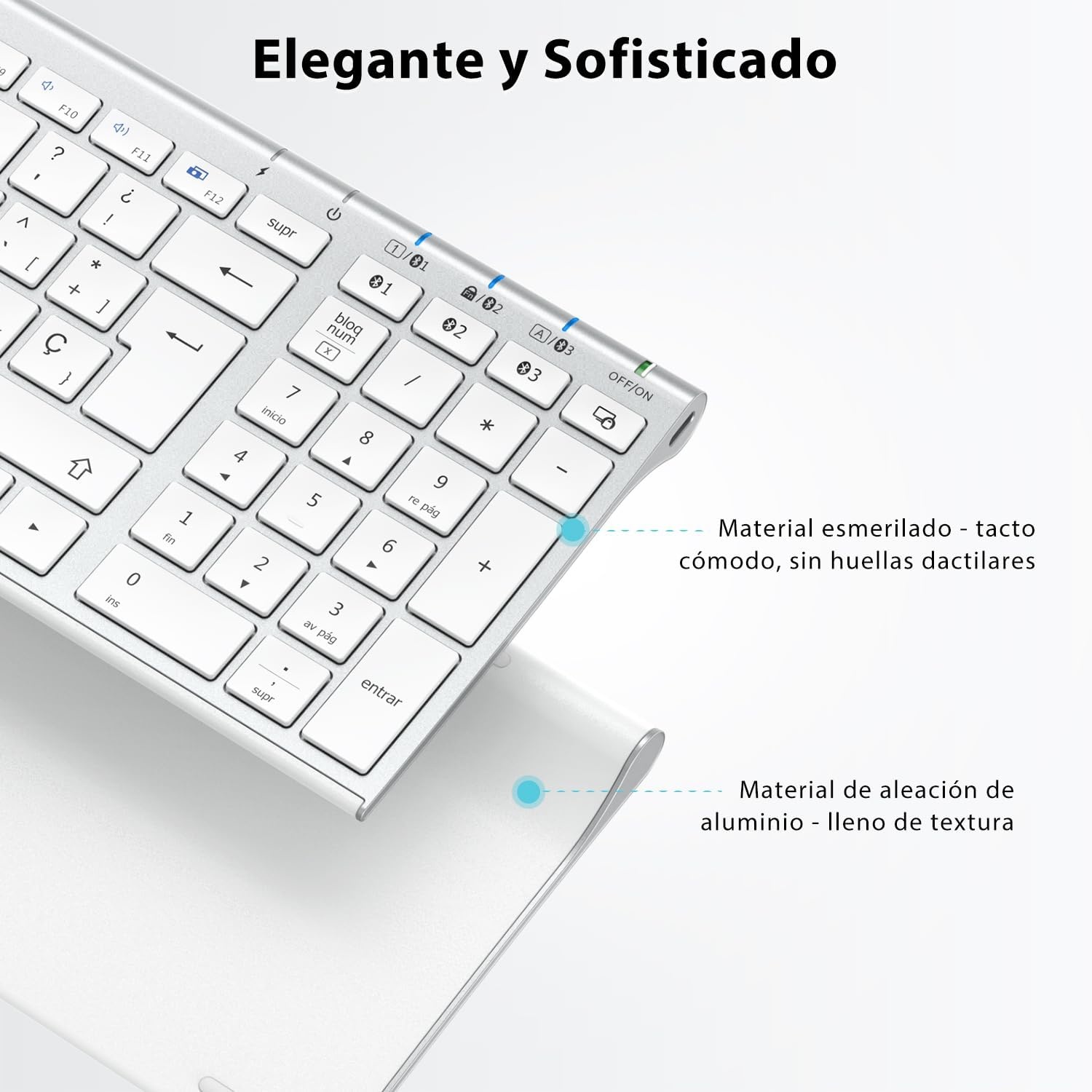 Spaans QWERTY Toetsenbord - Draadloos Bluetooth - 84% Korting