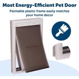 PetSafe Extreme Weer Huisdierdeur - Drievoudige Flap, Energiezuinig, Aanpasbaar Frame - Groot