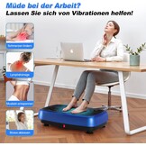 EvoSpark Vibratieplaat 2025 met Dubbele Motor - Blauw - Tot 204 kg