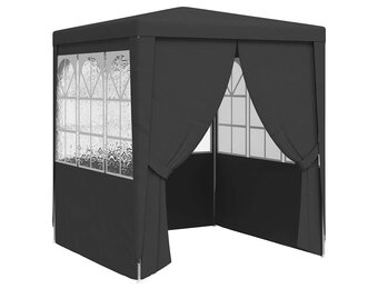 vidaXL Partytent met zijwanden professioneel 90 g/m² 2x2 m antraciet