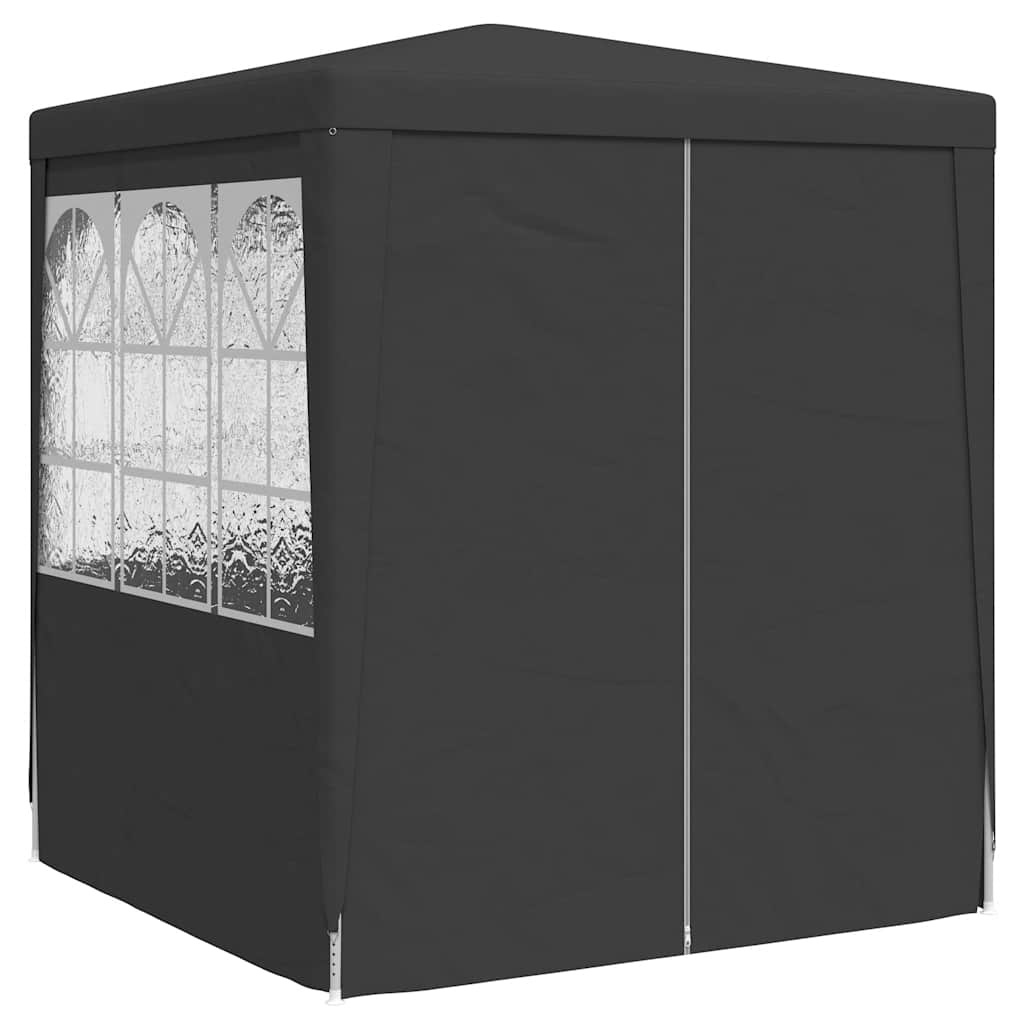 vidaXL Partytent met zijwanden professioneel 90 g/m² 2x2 m antraciet