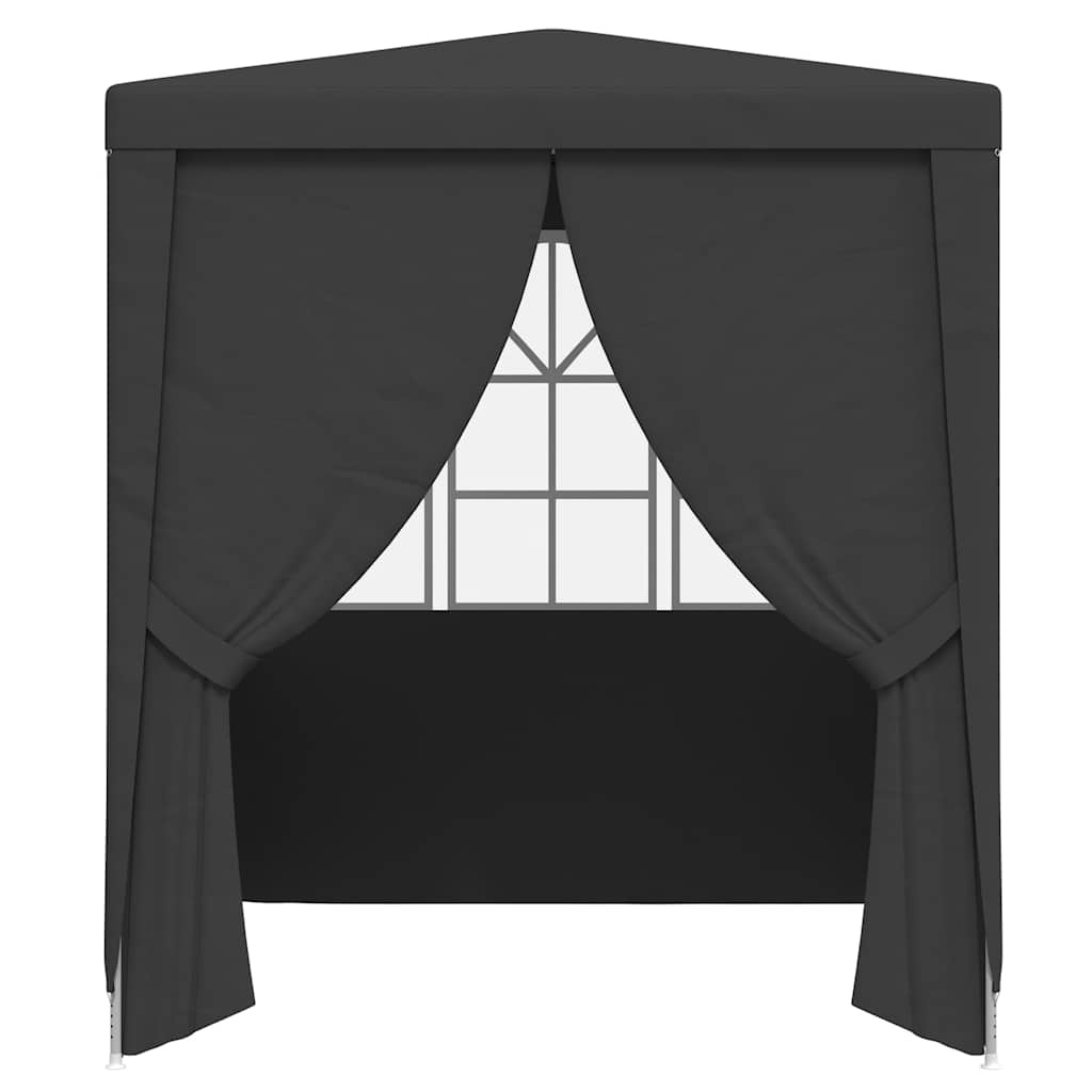 vidaXL Partytent met zijwanden professioneel 90 g/m² 2x2 m antraciet