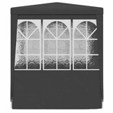 vidaXL Partytent met zijwanden professioneel 90 g/m² 2x2 m antraciet