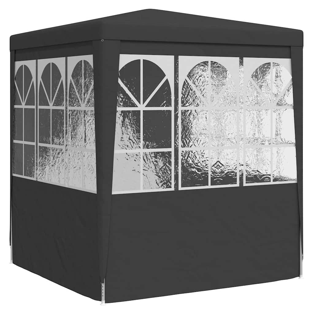 vidaXL Partytent met zijwanden professioneel 90 g/m² 2x2 m antraciet