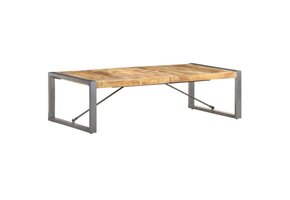 Salontafel Mangohout & Staal - 140x70cm - 54% Korting