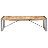vidaXL Salontafel 140x70x40 cm ruw mangohout