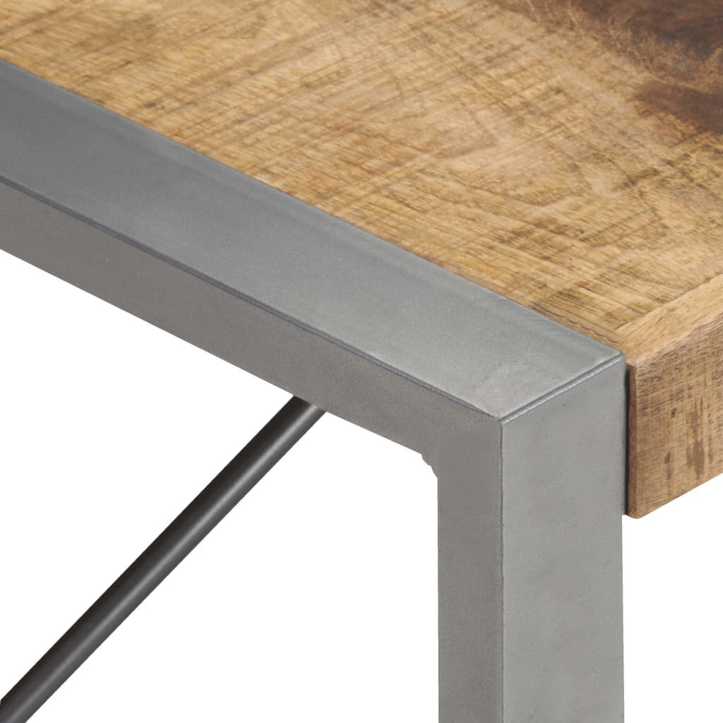 vidaXL Salontafel 140x70x40 cm ruw mangohout