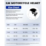 ILM kinderen Motocross Dirt Bike Motorhelm met Goggle Handschoenen ATV Off Road ECE B07,Blauw Zwart,S