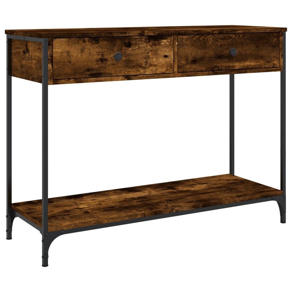 vidaXL Wandtafel Gerookt Eiken Bewerkt Hout - 52% Korting!