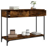 vidaXL Wandtafel Gerookt Eiken Bewerkt Hout - 52% Korting!