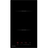 COVERCOOK Domino 30 cm inductiekookplaat met 2 kookzones, inbouw Domino zelfvoorzienende kookplaat, inductie met stekker, 3500 W