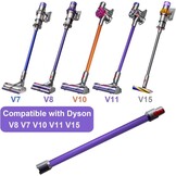 verlengbuis met snelsluiting voor Dyson V15 V11 V10 V8 V7 steelstofzuiger, reserveonderdelen verlengstang is 72cm, paarse buis accessoires