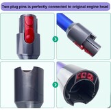 verlengbuis met snelsluiting voor Dyson V15 V11 V10 V8 V7 steelstofzuiger, reserveonderdelen verlengstang is 72cm, paarse buis accessoires