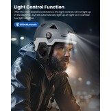 ILM E3-12LS Volwassen Fietshelm met Automatische G-Sensor, Knipperlichten en Remwaarschuwing LED