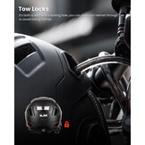 ILM E3-12LS Volwassen Fietshelm met Automatische G-Sensor, Knipperlichten en Remwaarschuwing LED