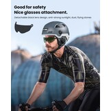 ILM E3-12LS Volwassen Fietshelm met Automatische G-Sensor, Knipperlichten en Remwaarschuwing LED