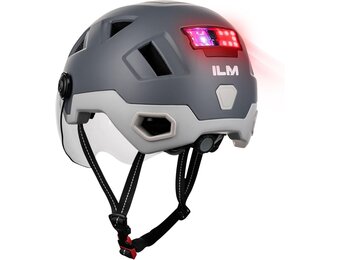 ILM Slimme Fietshelm met Bluetooth en LED Verlichting - NTA8776/CE/CPSC Gecertificeerd - Maat L-XL - Zwart