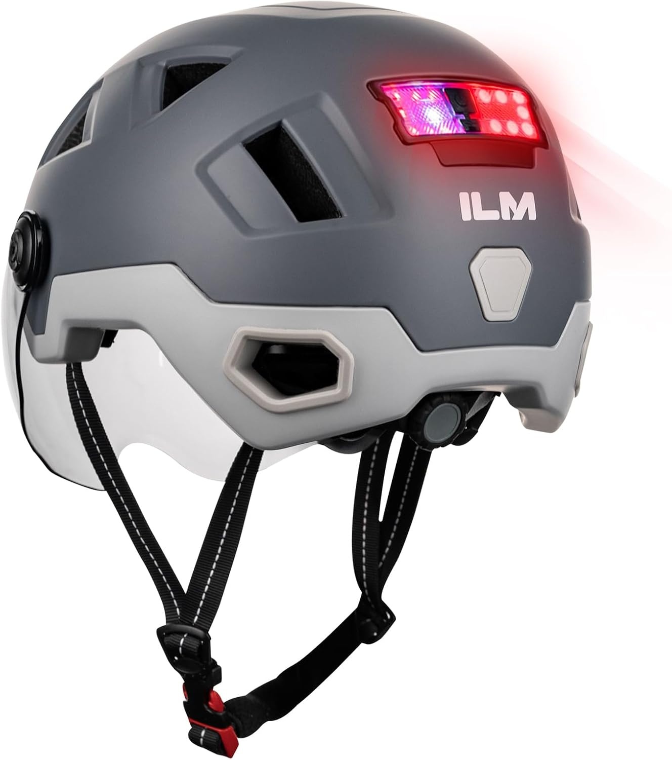 ILM Slimme Fietshelm met Bluetooth en LED Verlichting - NTA8776/CE/CPSC Gecertificeerd - Maat L-XL - Zwart