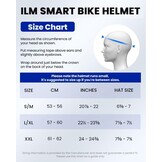ILM Slimme Fietshelm met Bluetooth en LED Verlichting - NTA8776/CE/CPSC Gecertificeerd - Maat L-XL - Zwart
