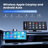9.26 inch Draadloos CarPlay & Android Auto Scherm met Camera, Bluetooth 5.0 en GPS