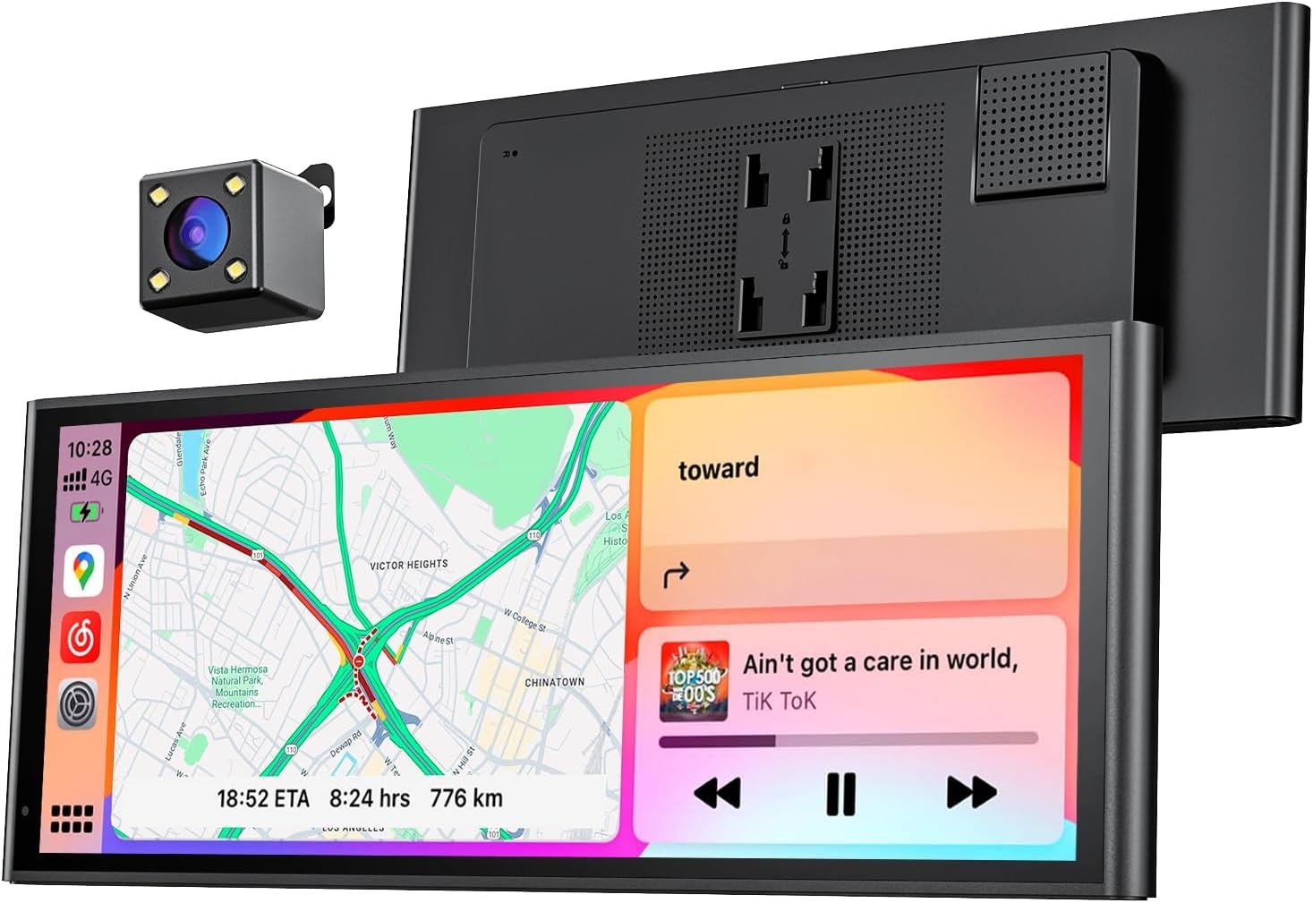 9.26 inch Draadloos CarPlay & Android Auto Scherm met Camera, Bluetooth 5.0 en GPS