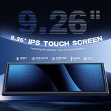 9.26 inch Draadloos CarPlay & Android Auto Scherm met Camera, Bluetooth 5.0 en GPS