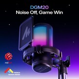 MAONO DGM20S Zwarte USB Condensator Gaming Microfoon met Mute, Gain en RGB Verlichting
