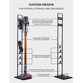 Vacuüm Standhouder Station Compatibel voor Dyson V15 V6 V7 V8 V10 V11 DC58 DC59 DC62 DC74, Stofzuigerstandaard vloerhouder zonder boren van de muur
